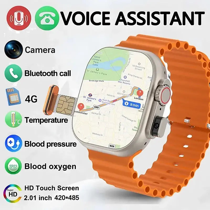 Ultra Smartwatch With Sim Support, All Apps Working ✅
