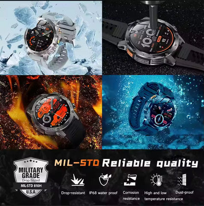 T-Rex 3 Smartwatch, IP68 Water Resistance With AMOLED Display
