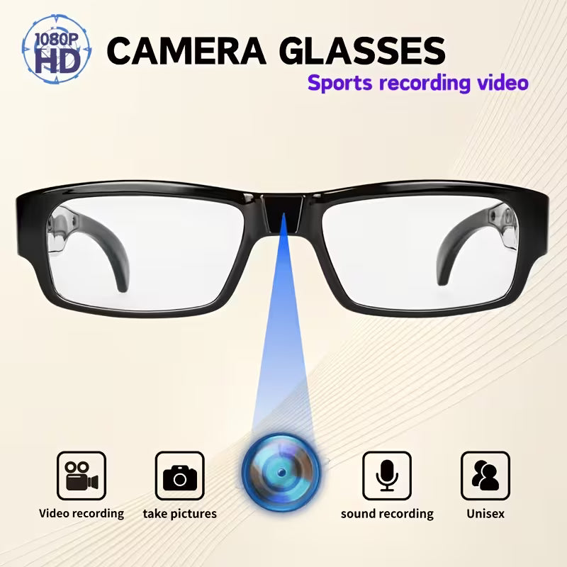 Smart Camera Glasses 1080P HD - Bluetooth Video Recording Glasses With Voice Control